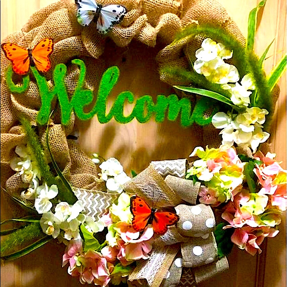 Custom Handmade Welcome Boutique Door Wreath